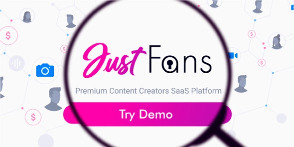 JustFans content creator platform dashboard showing subscription analytics, live streaming, and mobile PWA interface