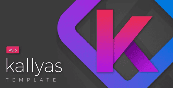 KALLYAS multi-purpose HTML5 template dashboard showing page builder interface with hero scene and slider options