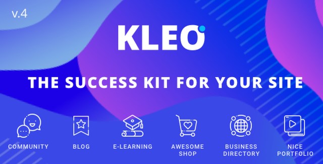 KLEO BuddyPress WordPress theme demo preview for community and social network websites