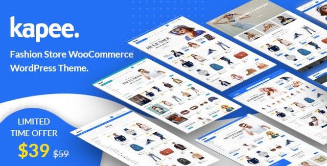 Kapee responsive WooCommerce WordPress theme demo showing online store layout