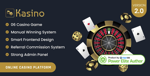 Kasino online casino PHP script gaming platform interface