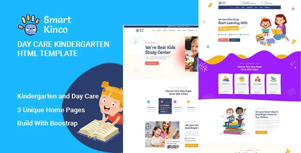Kinco responsive HTML5 template for daycare and kindergarten websites