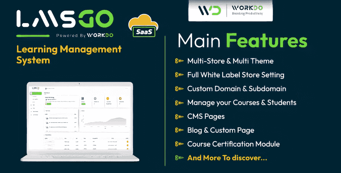 LMSGo SaaS Learning Management System PHP Script course management platform