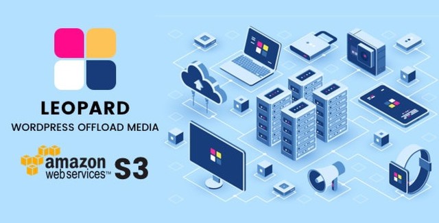 Leopard WordPress plugin dashboard showing cloud storage connection settings and media offload status