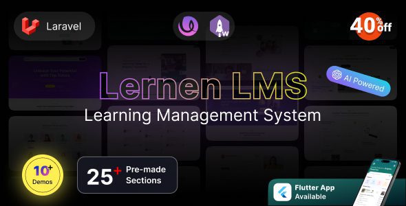 Lernen LMS online tutoring marketplace learning management system dashboard