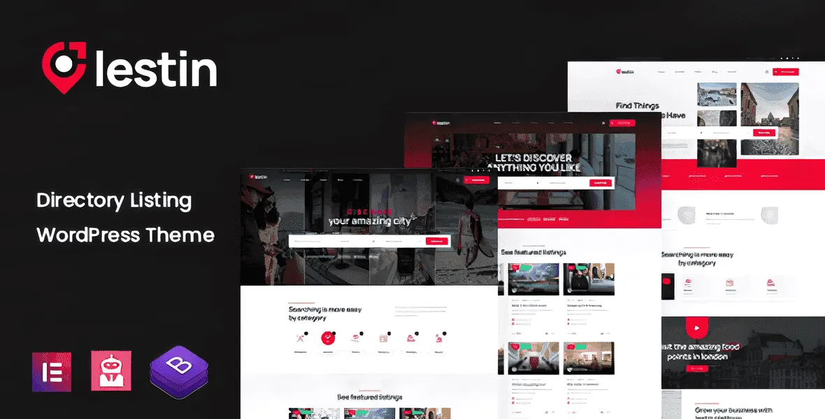 Lestin directory WordPress theme for business listings and local directory websites