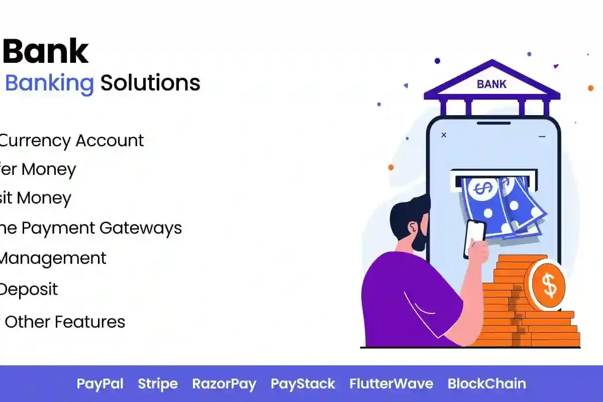 Livo Bank - Complete Online Banking System PHP Script dashboard interface