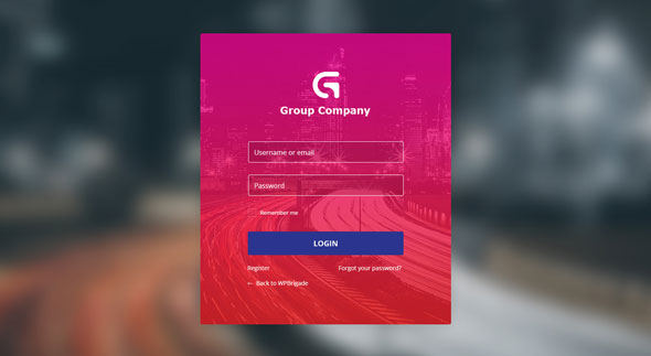 LoginPress Pro WordPress login page customizer interface showing branding options and security settings