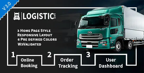 Logistic Pro logistics and transportation HTML template preview