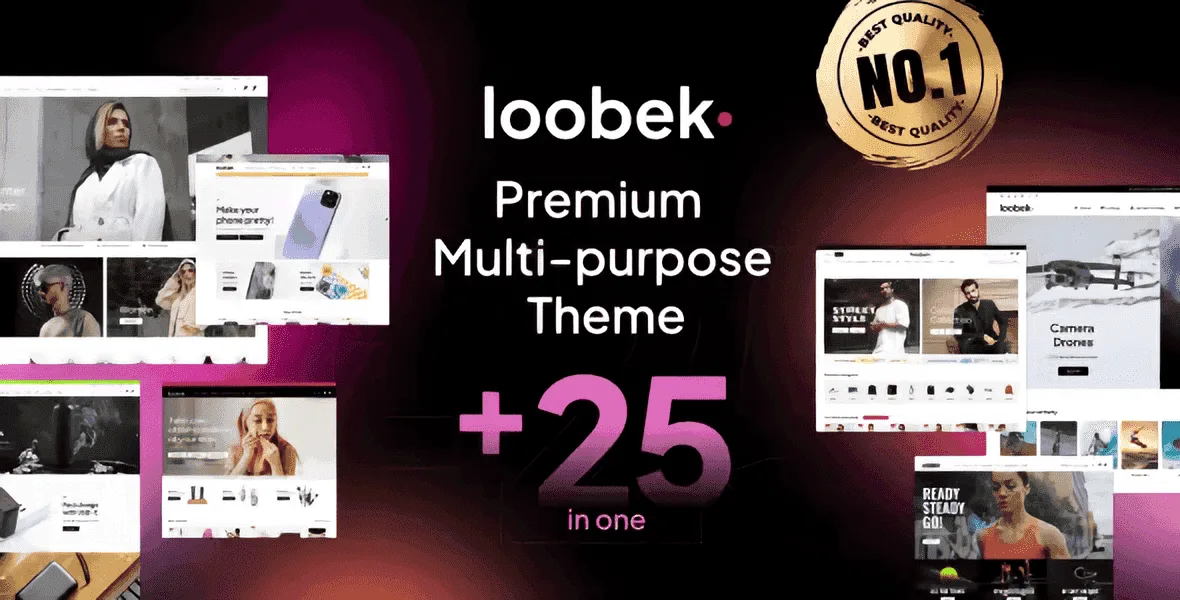 Loobek multipurpose WooCommerce WordPress theme with Elementor page builder