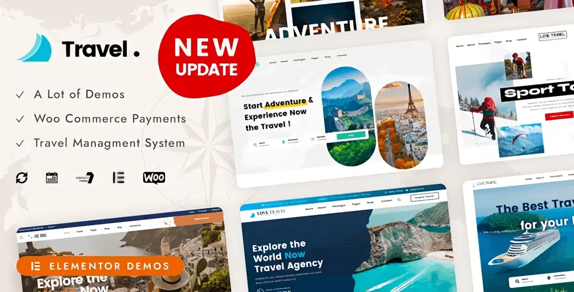 Love Travel multi-purpose travel agency WordPress theme preview