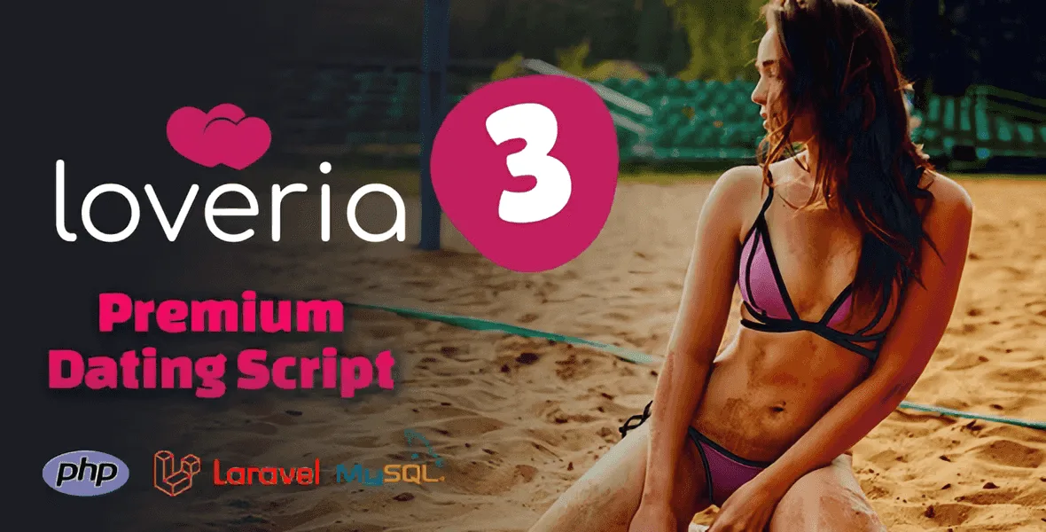 Loveria premium dating script admin panel interface