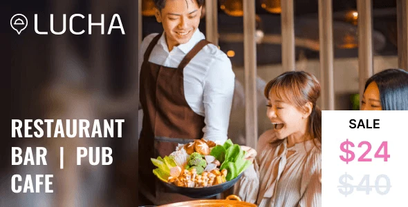 Lucha multipage restaurant HTML template with responsive design