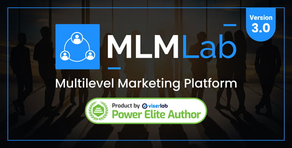 MLMLab Laravel MLM platform dashboard interface