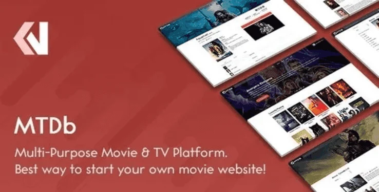 MTDb movie and TV database PHP script interface for building IMDb-style and Netflix-style websites