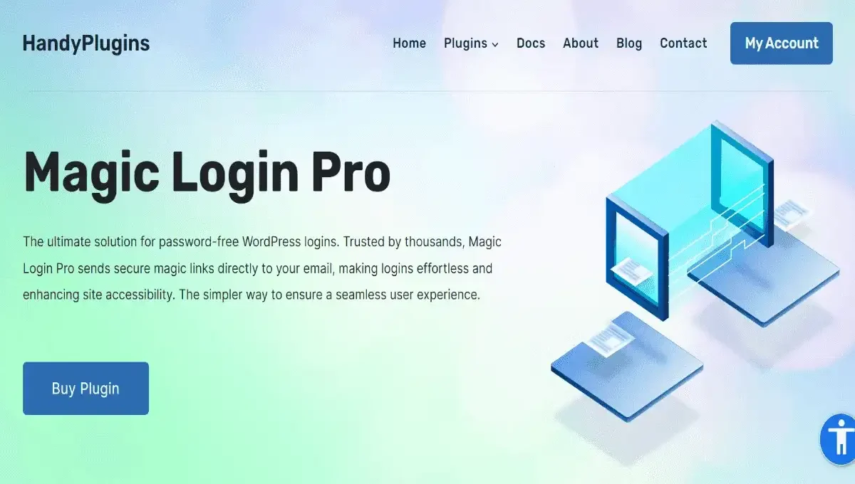 Magic Login Pro passwordless WordPress login plugin interface