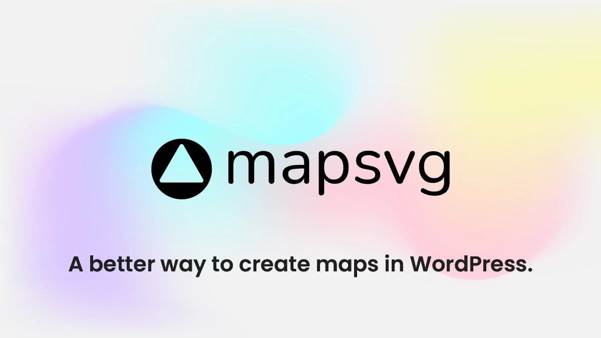 MapSVG WordPress plugin interface showing interactive vector map creation with SVG import and store locator tools