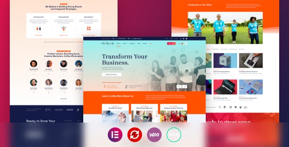 MarLab digital solutions WordPress theme for marketing agencies