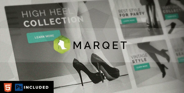 MarQet responsive ecommerce HTML template showcasing modern online store layout