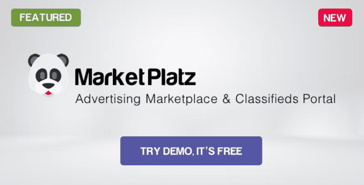 MarketPlatz listings marketplace and classifieds portal PHP script dashboard preview
