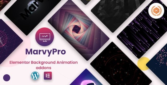 MarvyPro Elementor background animation plugin showcasing modern animated website effects