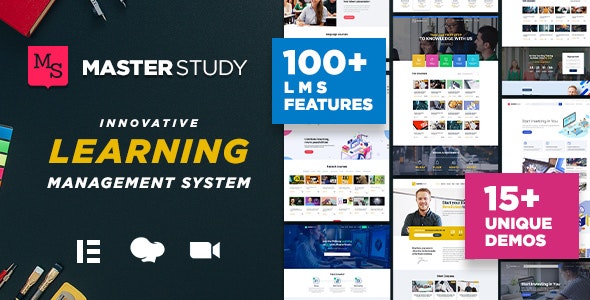 Masterstudy Education LMS WordPress Theme online course platform interface