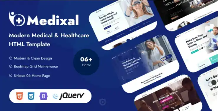Medixal modern medical and healthcare HTML template homepage design