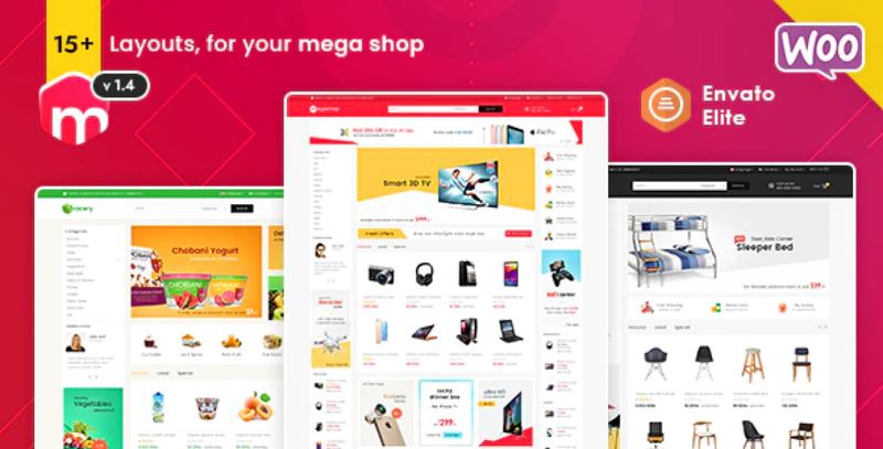Mega Shop WooCommerce multi-purpose responsive theme preview