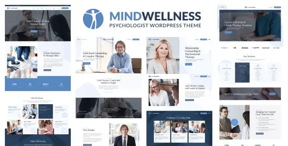 Mindwellness psychology and counseling WordPress theme with Elementor page builder