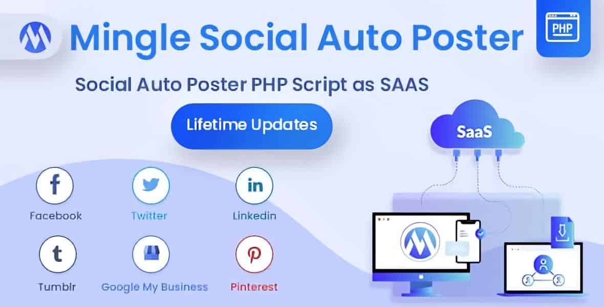 Mingle SAAS social media auto poster and scheduler PHP script