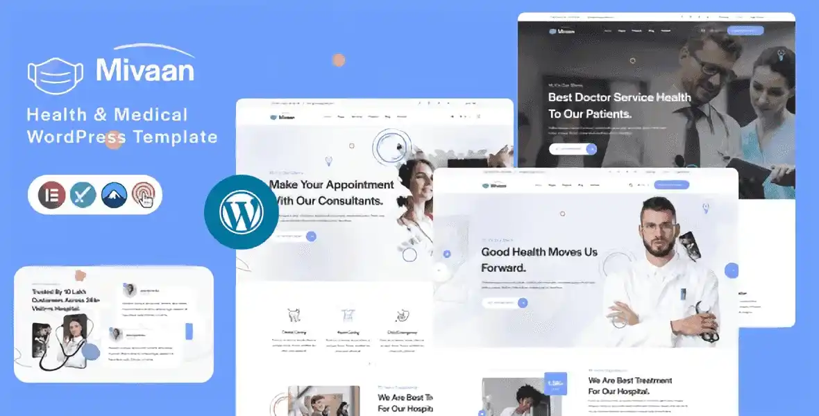 Mivaan Health and Medical WordPress Theme with Elementor PRO
