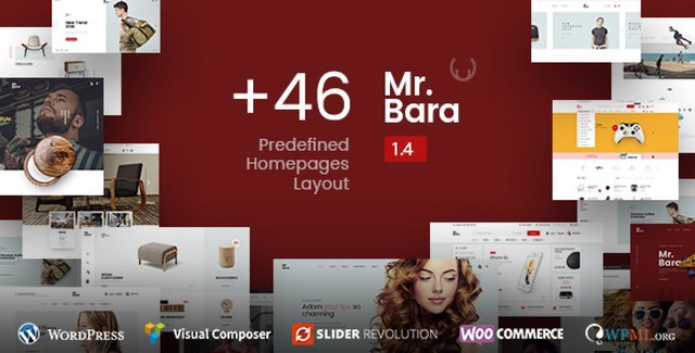 Mr.Bara multipurpose WooCommerce theme for responsive online stores with deep e-commerce integration