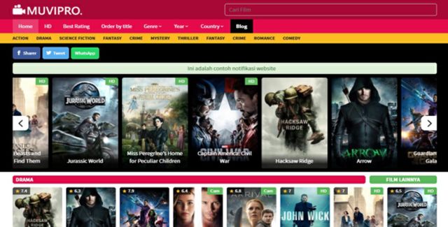 Muvipro movie WordPress theme for film and entertainment websites