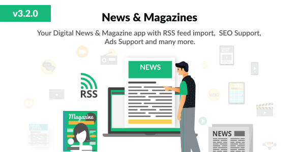 InFlyNews Laravel news and magazine script landing page interface