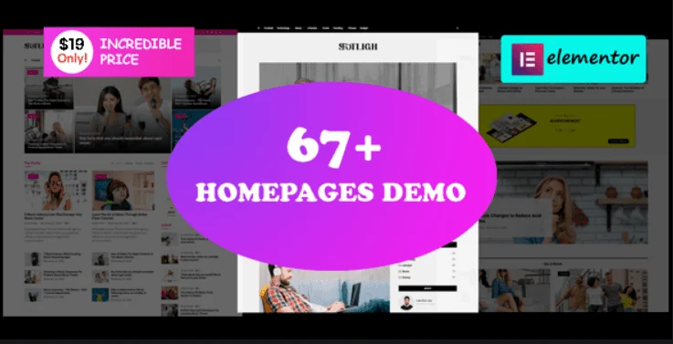 News24 Elementor blog magazine plugin interface showing customizable minimalist blog layouts
