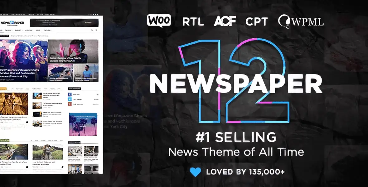 Newspaper WordPress theme for news and magazine websites with TagDiv Composer