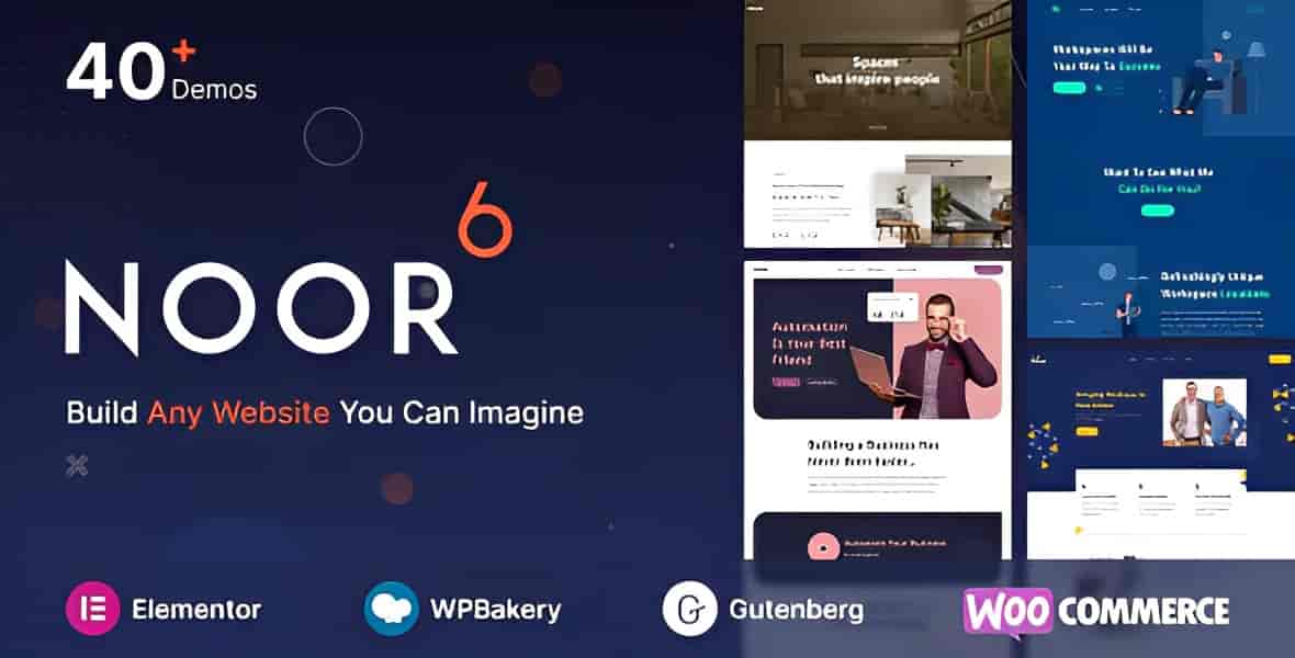 Noor creative AMP WordPress theme with Elementor PRO page builder