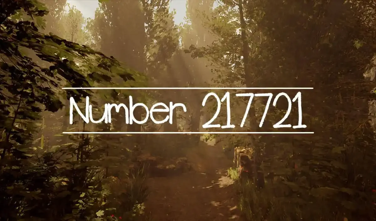 Number 217721 Windows puzzle adventure game cover art showing testing area and puzzles