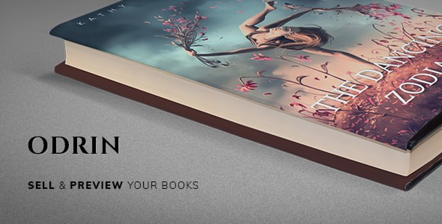 Odrin WordPress theme for authors and book writers with page-turning effect
