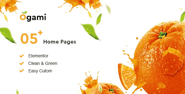 Ogami organic store and bakery WordPress theme showcasing elegant product layouts and responsive design