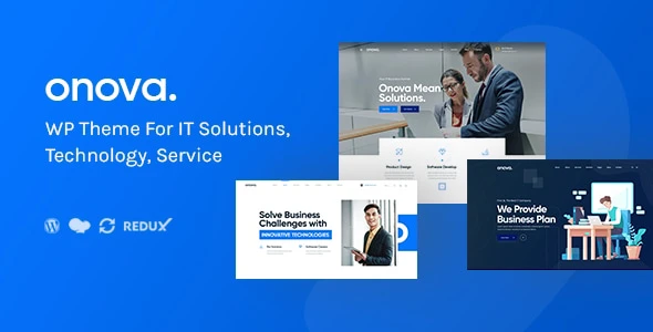 Onova IT solutions WordPress theme for corporate and business websites