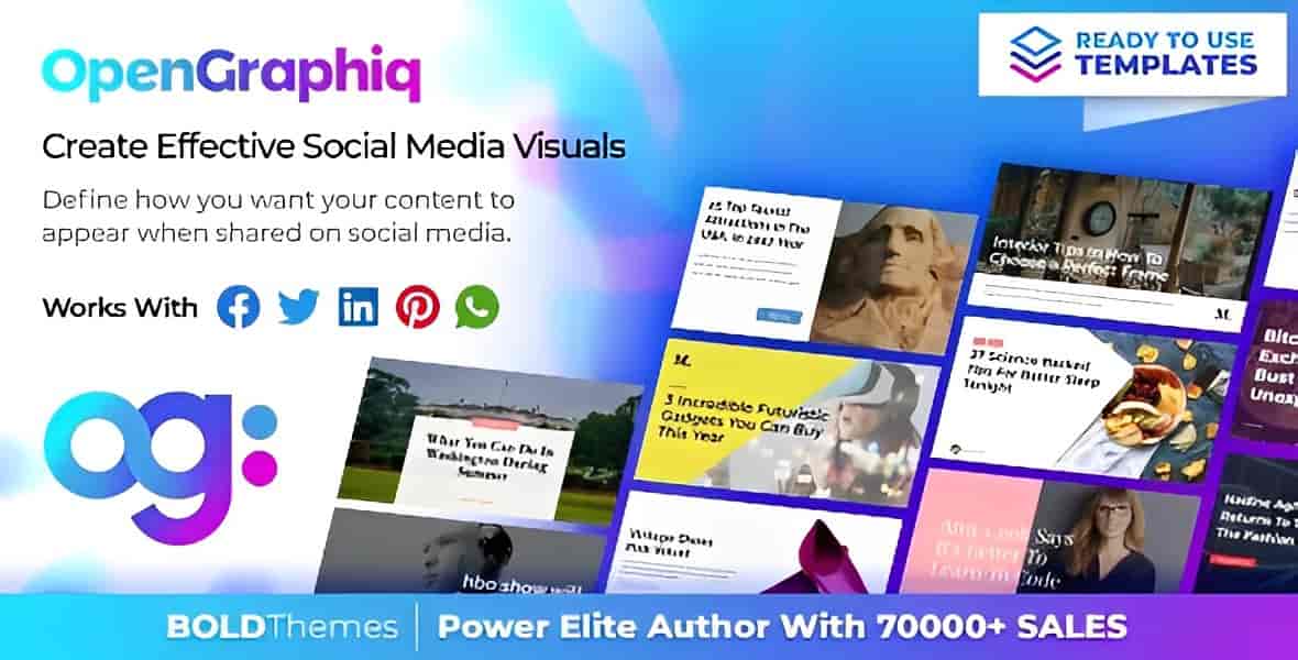 OpenGraphiq WordPress social image generator plugin interface