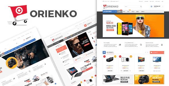 Orienko responsive WooCommerce WordPress theme homepage demo preview