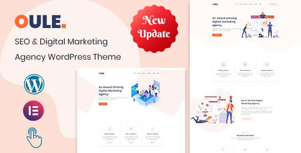 Oule digital marketing agency WordPress theme
