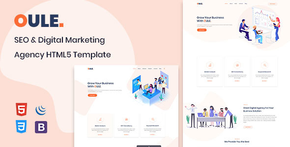 Oule SEO and digital marketing agency HTML template