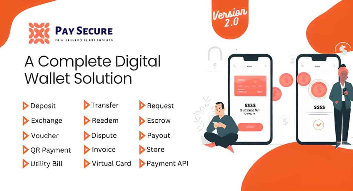 Pay Secure digital wallet PHP script payment gateway platform interface