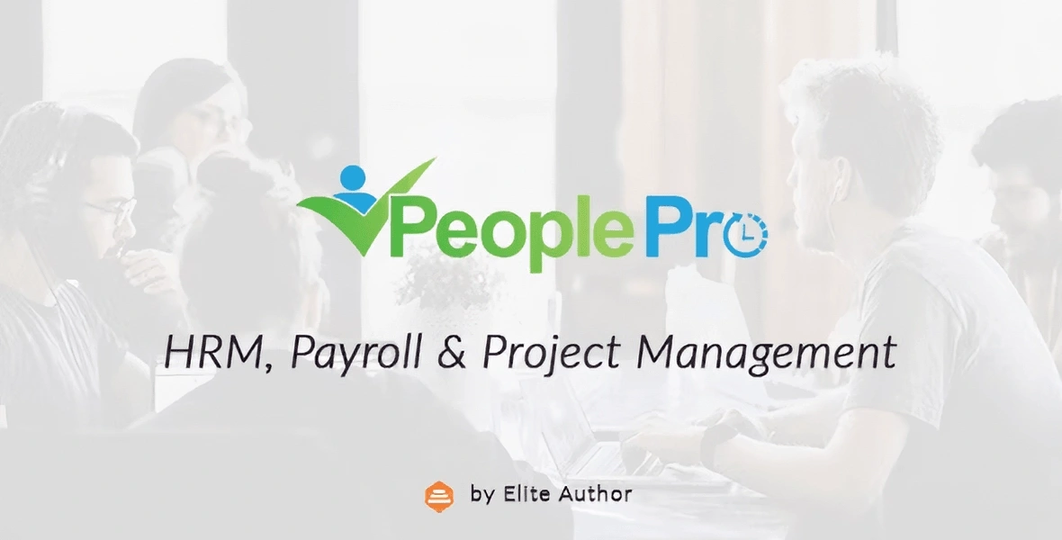 PeoplePro HRM Payroll PHP Script dashboard interface for employee management and payroll processing