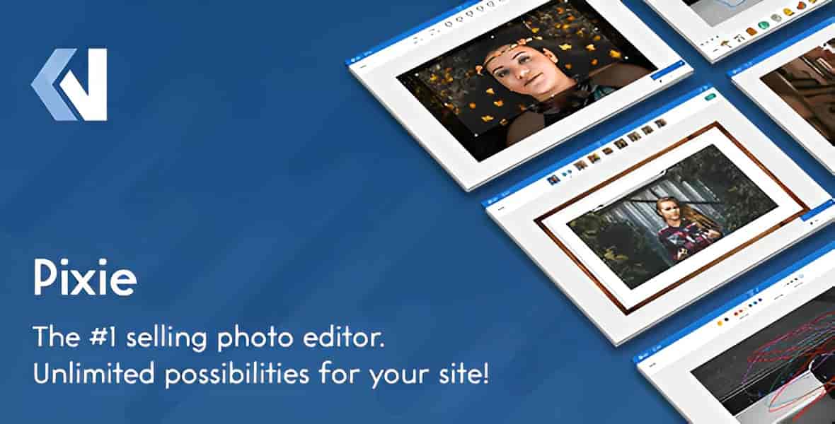 Pixie PHP image editor script interface for online photo editing