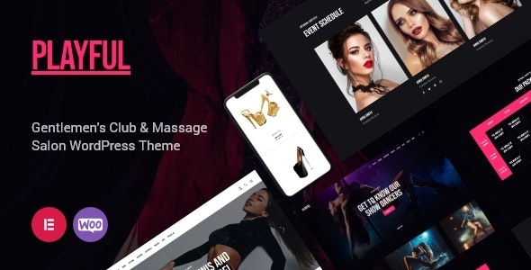 Playful pole dance club WordPress theme for nightlife venues