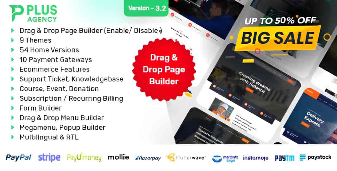 PlusAgency multipurpose CMS PHP script for business website management